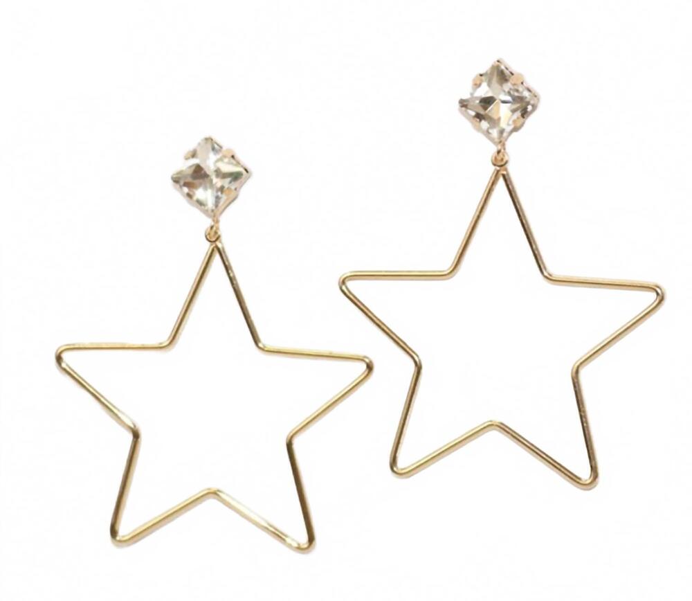 NEW WEST & CO. women's star earring in gold